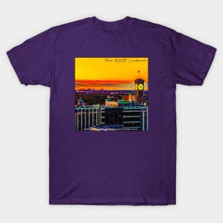 Milwaukee Landmarks • Domes, Miller Park, Clock Tower T-Shirt